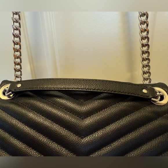 Rebecca Minkoff Edie Crossbody Black/Silver - Picture 3 of 9